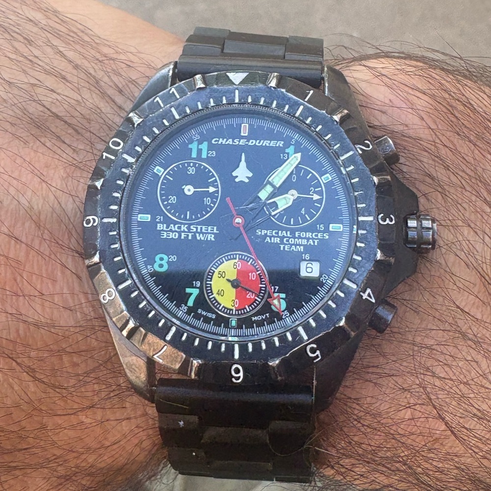Chase Durer Special Forces Air Combat Team Chronograph mens watch